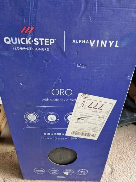 Photo of free Vinyl flooring (Epping CM16) #1