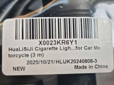 Photo of free 2x 3m car cigarette extentions 🚬 (Lewisham SE13) #3