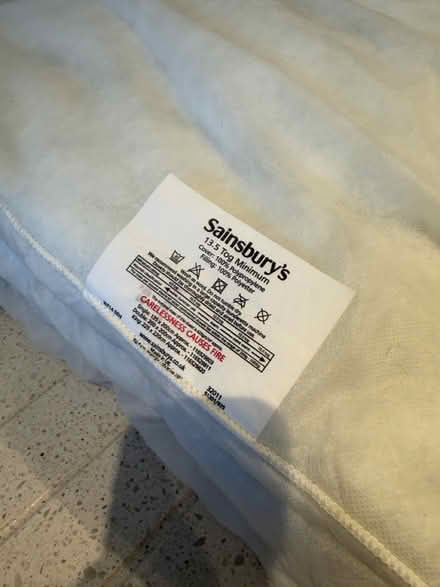 Photo of free Two 13.5 tog single duvets (Lexden Colchester CO3) #1