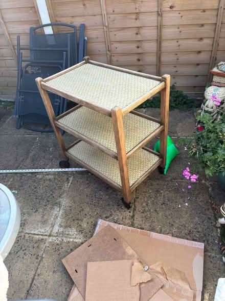 Photo of free Wooden trolley (Lamorbey DA15) #1