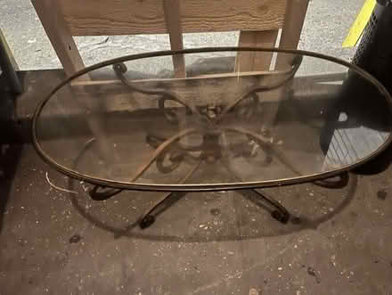 Photo of free Brass and glass coffee table (Upper East Side) #1