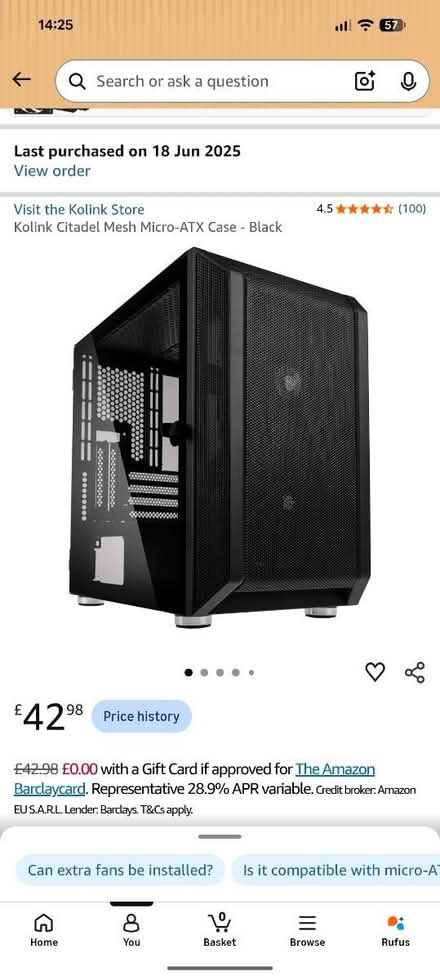Photo of free Kolink Citadel Mesh Micro-ATX Case (Broxbourne EN10) #4