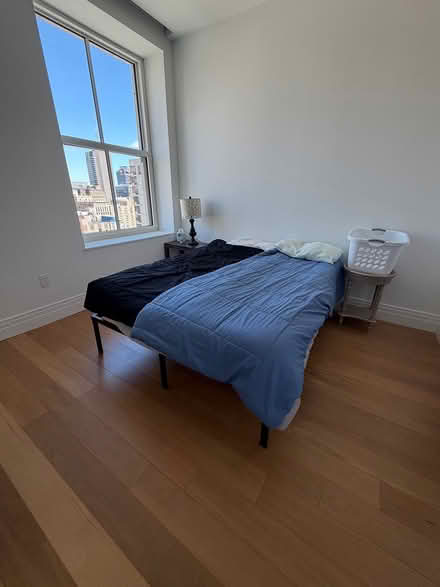 Photo of free queen bed - mattress and frame (Center City, Philly) #1