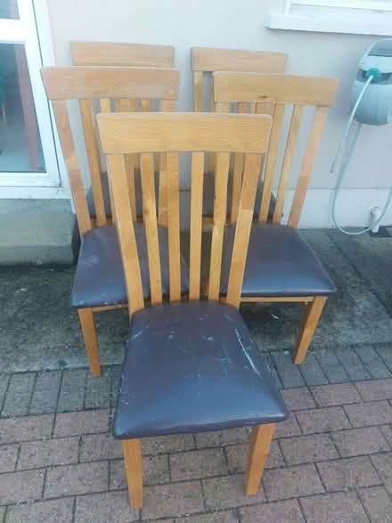 Photo of free Wooden dining chairs (Loughrea) #2