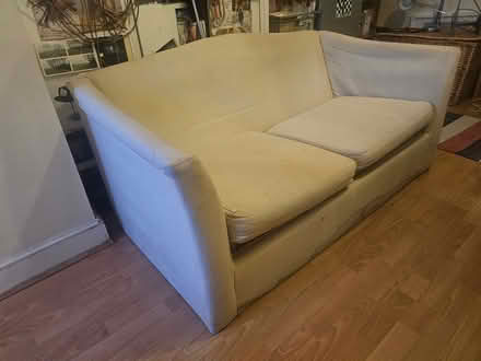 Photo of free A two seater sofa with a fold away camp bed inside (Queens Park W10) #2