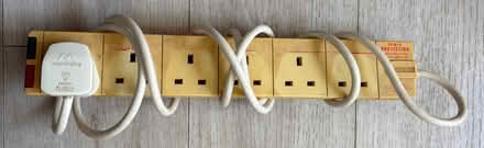 Photo of free Two Masterplug 6-Way Extension Leads, 2m/6ft Cables (Longport CT1) #1
