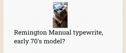 Photo of free Remington Manual typewriter (Peckham SE15) #1