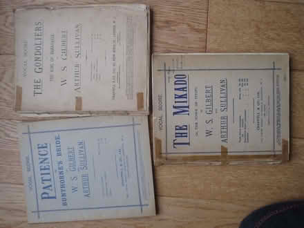 Photo of free Gilbert and Sullivan scores (Longley Green WR13) #1