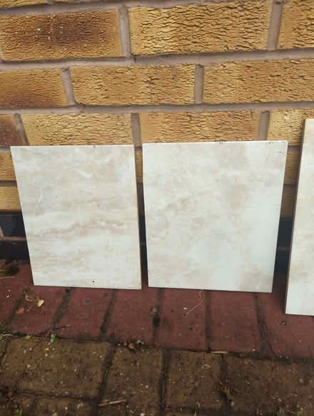 Photo of free Faux marble tiles x4 (Bingham NG13) #3