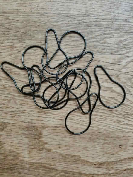 Photo of free New black shower curtain rings (Jericho OX2) #1