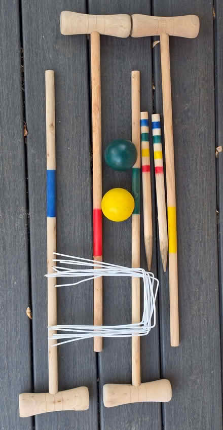 Photo of free Wooden garden croquet set (Bengeo SG14) #1