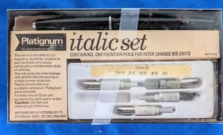 Photo of free Mostly complete italic pen set (Anna st in Teaneck) #1