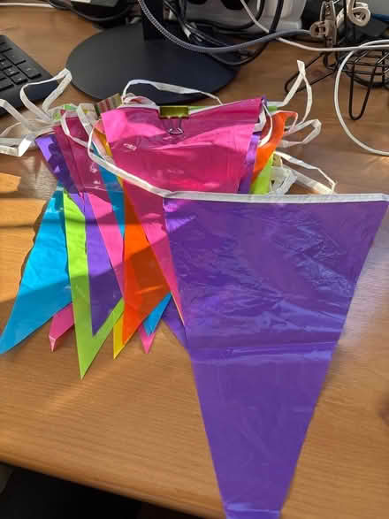 Photo of free Plastic multi coloured bunting (Longthorpe PE3) #1