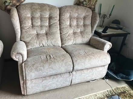 Photo of free 2 seater settee sofa (Sockbridge CA10) #3