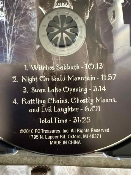 Photo of free Very Scary Halloween CD (Providence Subdivision, Elgin) #2