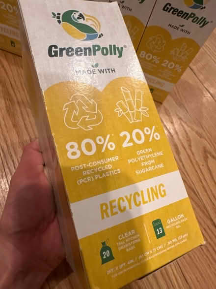 Photo of free 13 gallon GreenPolly trash bags (Harvard MA) #1