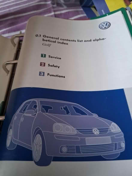 Photo of free Volkswagen golf handbook 2005 (Southend SS1) #2