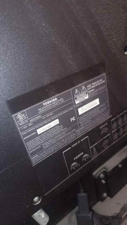 Photo of free Toshiba 42 inches... (Cann Hall E11) #2