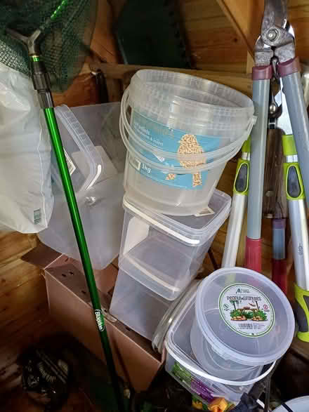 Photo of free Empty bird food tubs with lids (Willaston CH64) #1