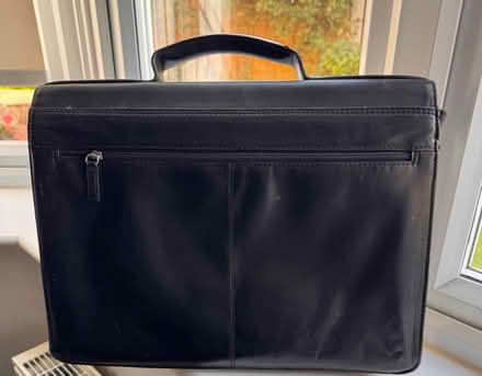 Photo of free Black leather briefcase (Great Dunmow CM6) #2