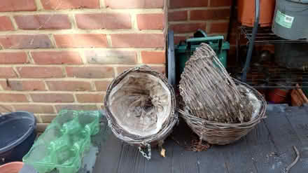 Photo of free 4 wicker hanging baskets (Caversham RG4) #1
