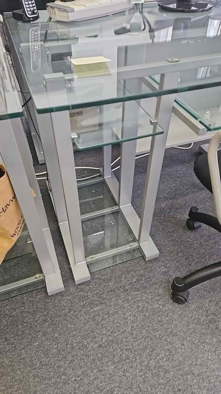 Photo of free Glass/metal office desks (Clapham SW12) #3