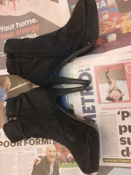 Photo of free Size 6 suede high heels (Birmingham City Centre B1) #1