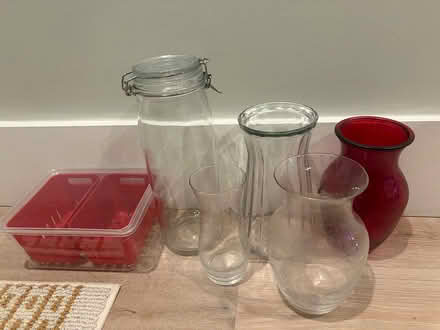 Photo of free Assorted vases and glass container (Mt Vernon triangle) #1