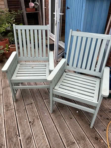 Photo of free 2 Garden chairs (Barton le Clay) #1