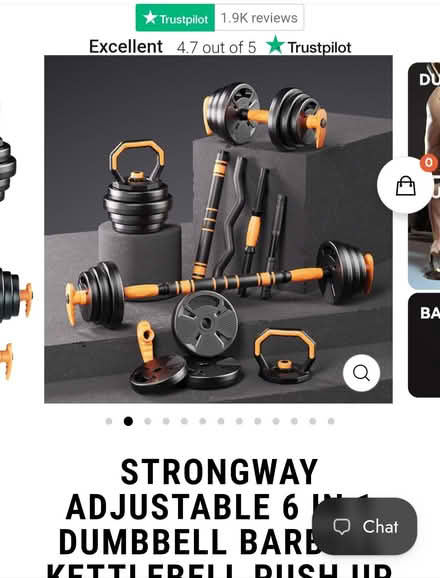 Photo of free Strongway 6 in 1 Dumbbell Barbell (Plaistow E13 8) #1