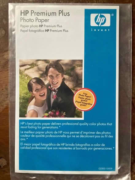 Photo of free small package of photo paper (Spring Hill, Somerville) #1