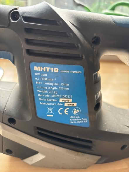 Photo of free Cordless hedge trimmers. Working (Well Lane CH2) #2