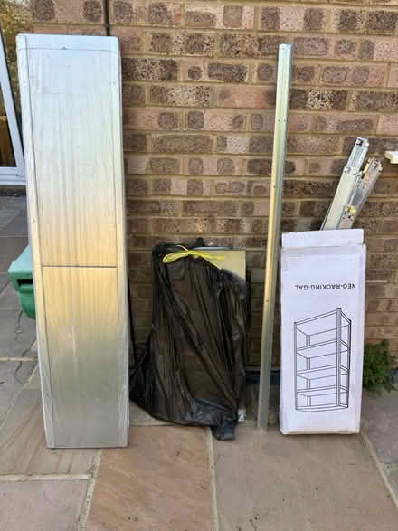 Photo of free 2x metal shelving - never used (Hazlemere HP15) #2