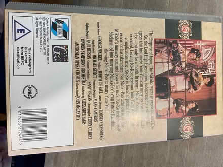 Photo of free VHS The Mikado by Gilbert & Sullivan (Chessington KT9) #2