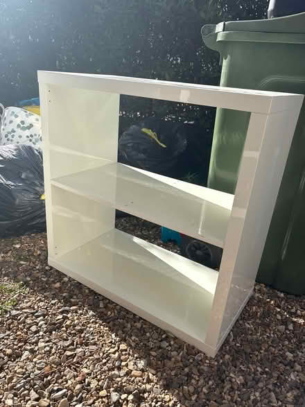 Photo of free White Kallax shelving unit (2 of 2) (SW12 0bn) #1