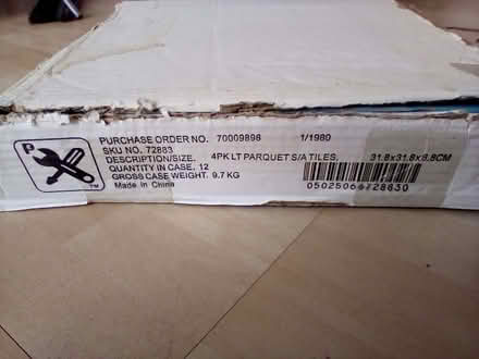 Photo of free Self adhesive vinyl floor tiles (Hayes UB3) #1