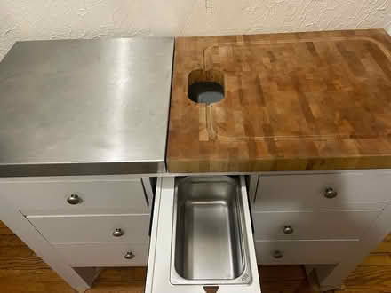 Photo of free Kitchen island w cutting board tops (Back Bay/Fenway line) #2