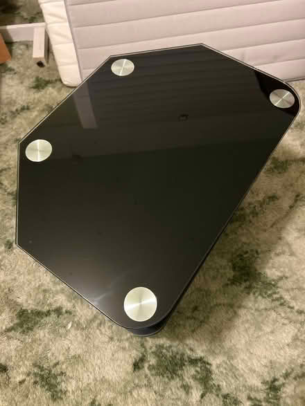 Photo of free Black glass TV stand (Kidderminster, DY10) #2