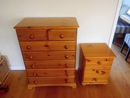 Photo of free Chest of drawers and bedside cabinet (Garden City OX5) #1