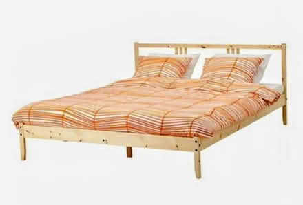 Photo of free Ikea full size wood bed (Danbury) #1