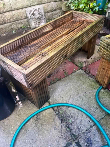 Photo of free 2 wooden planters (Macclesfield SK11) #3