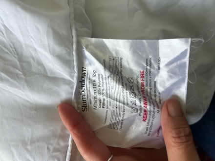 Photo of free 10.5tog double duvet, hardly used (CR7 Thornton heath) #1