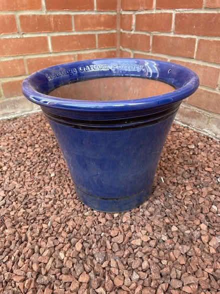 Photo of free Blue Ceramic Planter (Queen's Hills NR8) #1