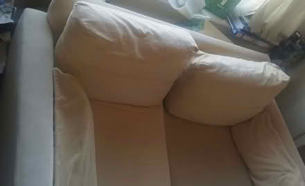 Photo of free Creamy Yellow 2 seat Sofa (Wanstead IG4) #2