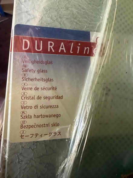 Photo of free 3 new Duraline glass corner shelves (Barnes SW13) #2