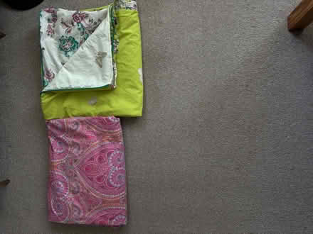 Photo of free Two double duvet covers with matching pillow cases (Oxton CH43) #1