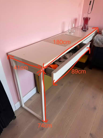 Photo of free desk 2 drawers metal legs ikea (Five Ways SW15) #1