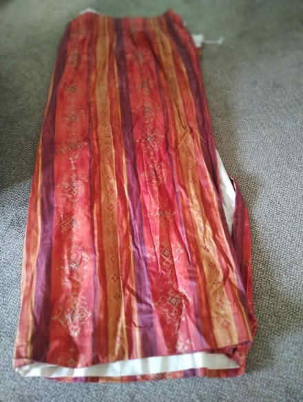 Photo of free Pair lined curtains (Warboys PE28) #3