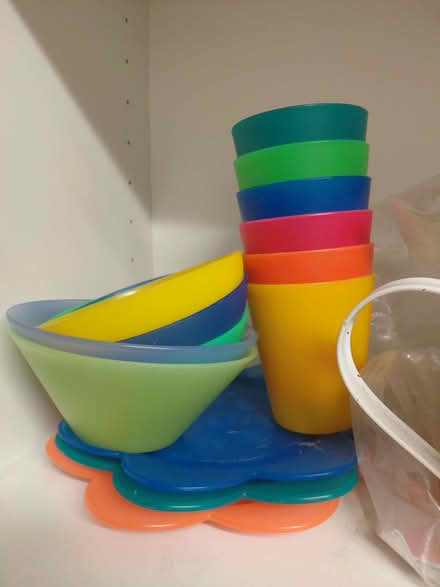 Photo of free Plastic cups and bowls (Fishermead MK6) #1