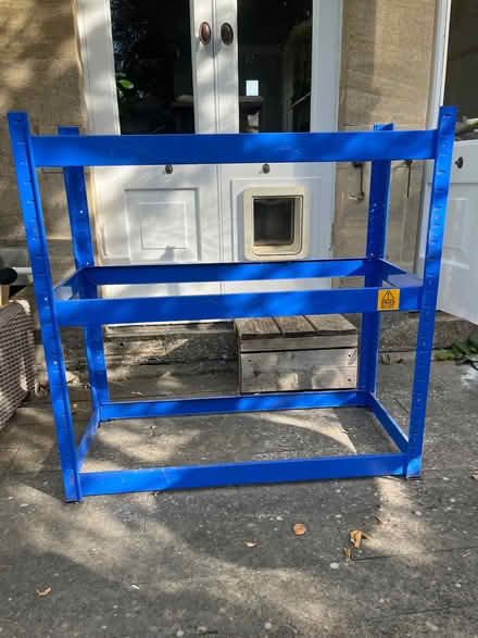 Photo of free Metal shelving unit - need shelves! (Bear Flat BA2) #1